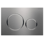 GEBERIT Sigma 20 Brushed Stainless Steel Round Button Flush Plate